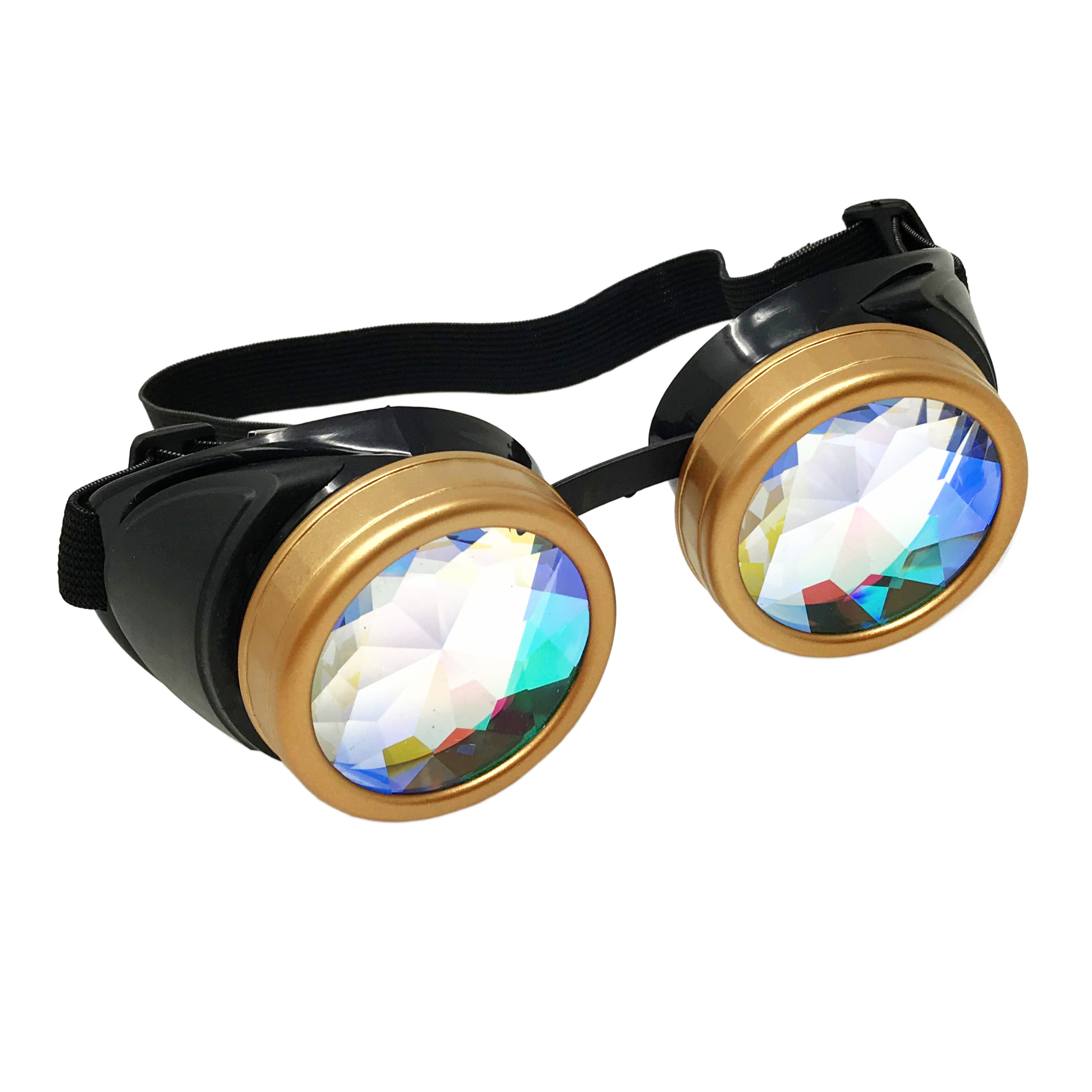 Rave Kaleidoscope Goggles Vintage Steampunk Glasses