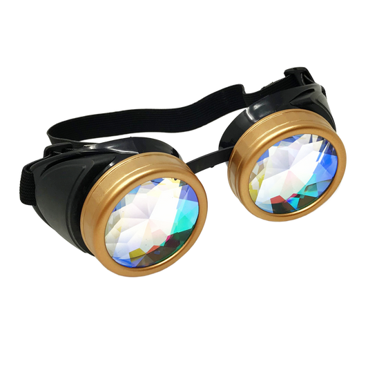 Rave Kaleidoscope Goggles Vintage Steampunk Glasses