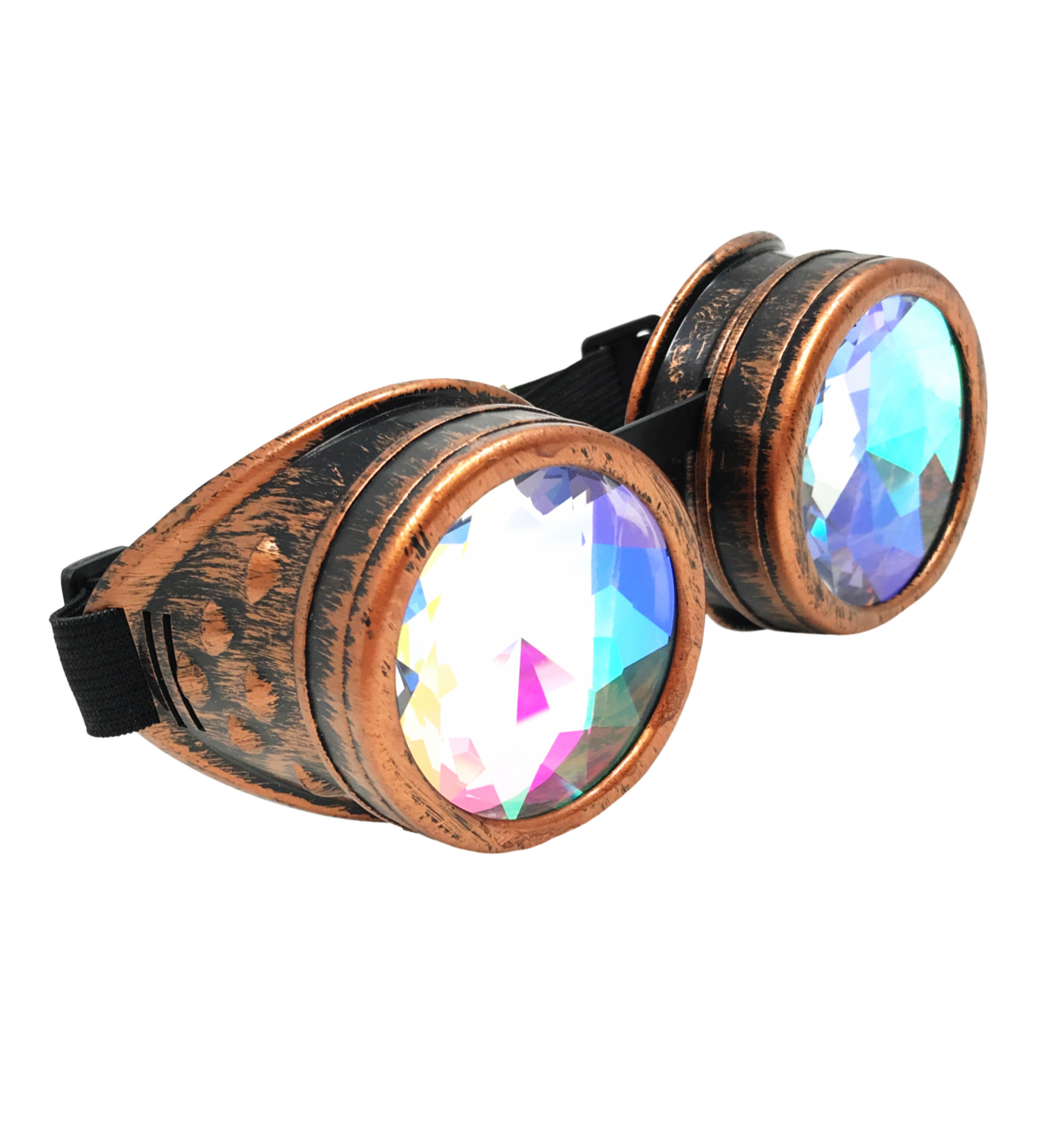 Rave Kaleidoscope Goggles Vintage Steampunk Glasses
