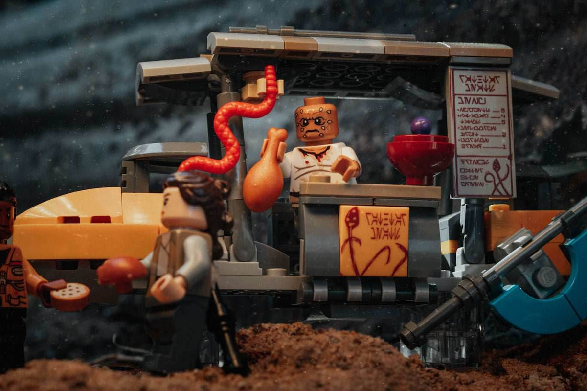 SW Rathtar Meat Food Skiff Set made using LEGO parts - B3 Customs - 