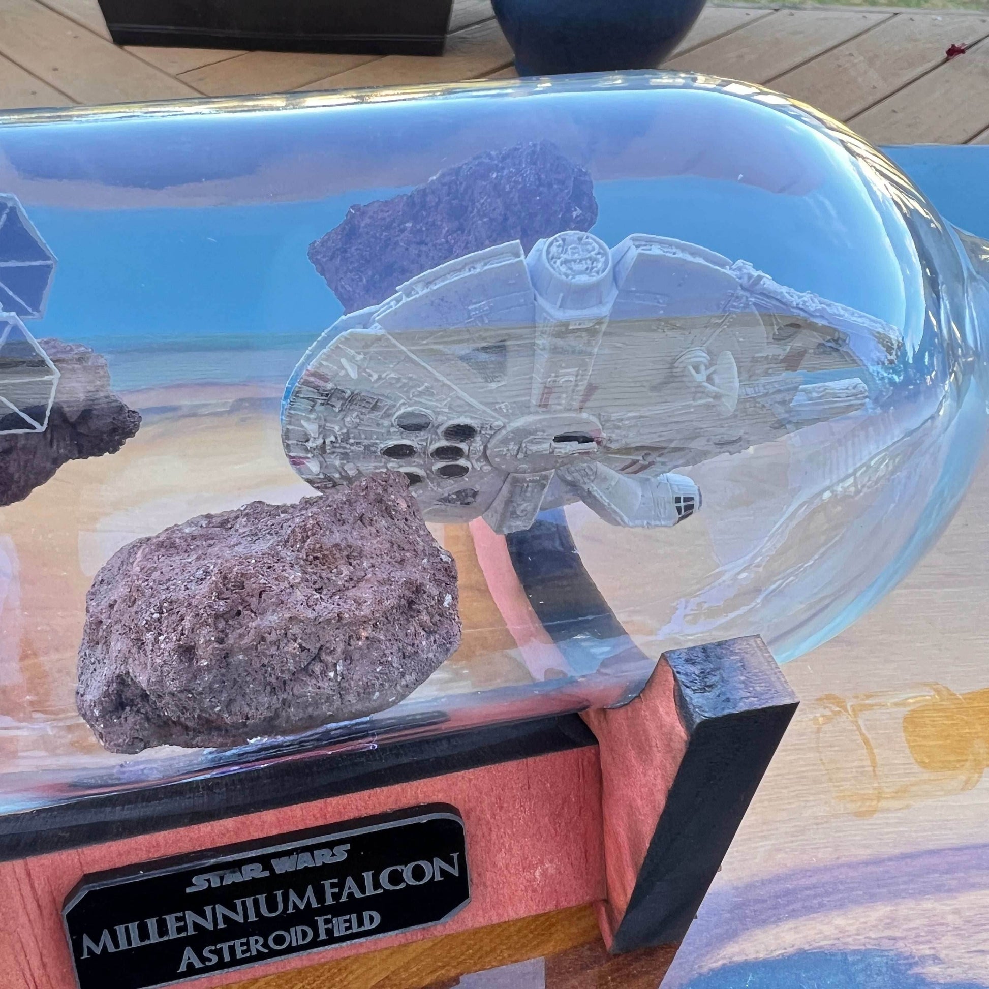 Star Wars Millennium Falcon Asteroid Chase in a Bottle - 