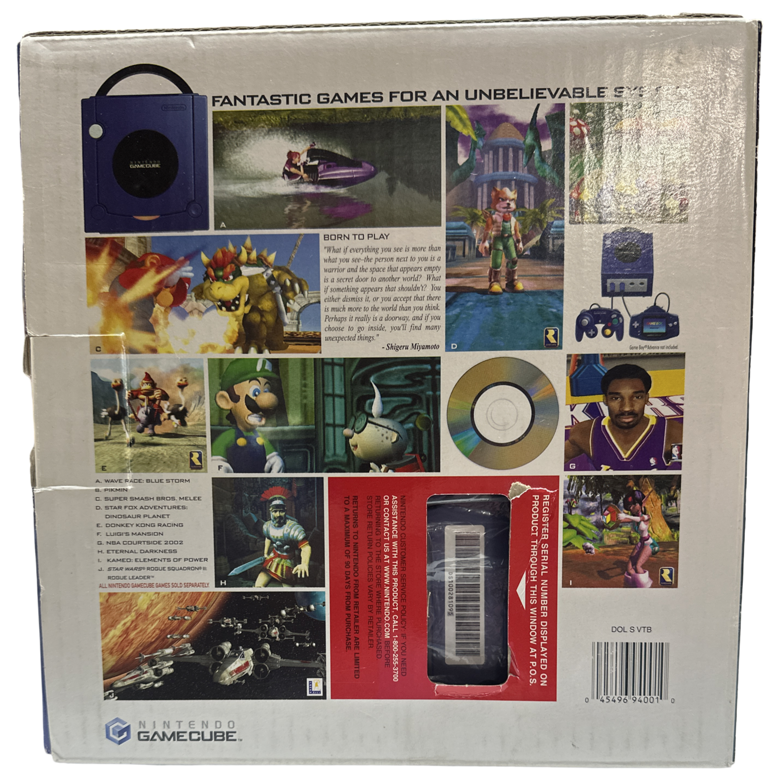 Indigo GameCube System (with 2 Original NGC Controllers)