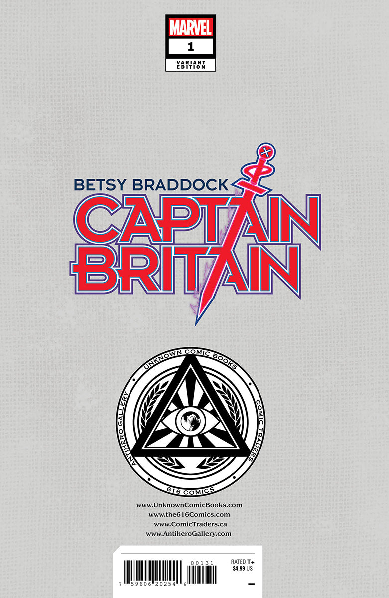 Betsy Braddock: Captain Britain #1 Unknown Comics Miguel Mercado Exclusive Vogue Var (02/22/2023)