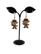 Horror Film Small Character Earrings
