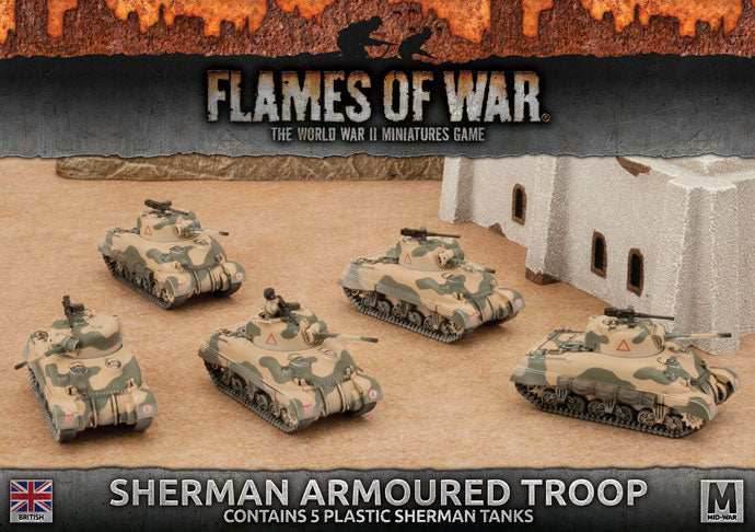 Flames of War: British Sherman Armoured Troop (Mid War) - 