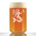 Mermaid Beer Can Pint Glass - Fun Mermaids Themed Decor and Gifts for Beach Lovers - 16 Oz Glasses