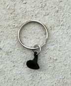Black Witch Hat Zipper Pull Bag Charm Keychain