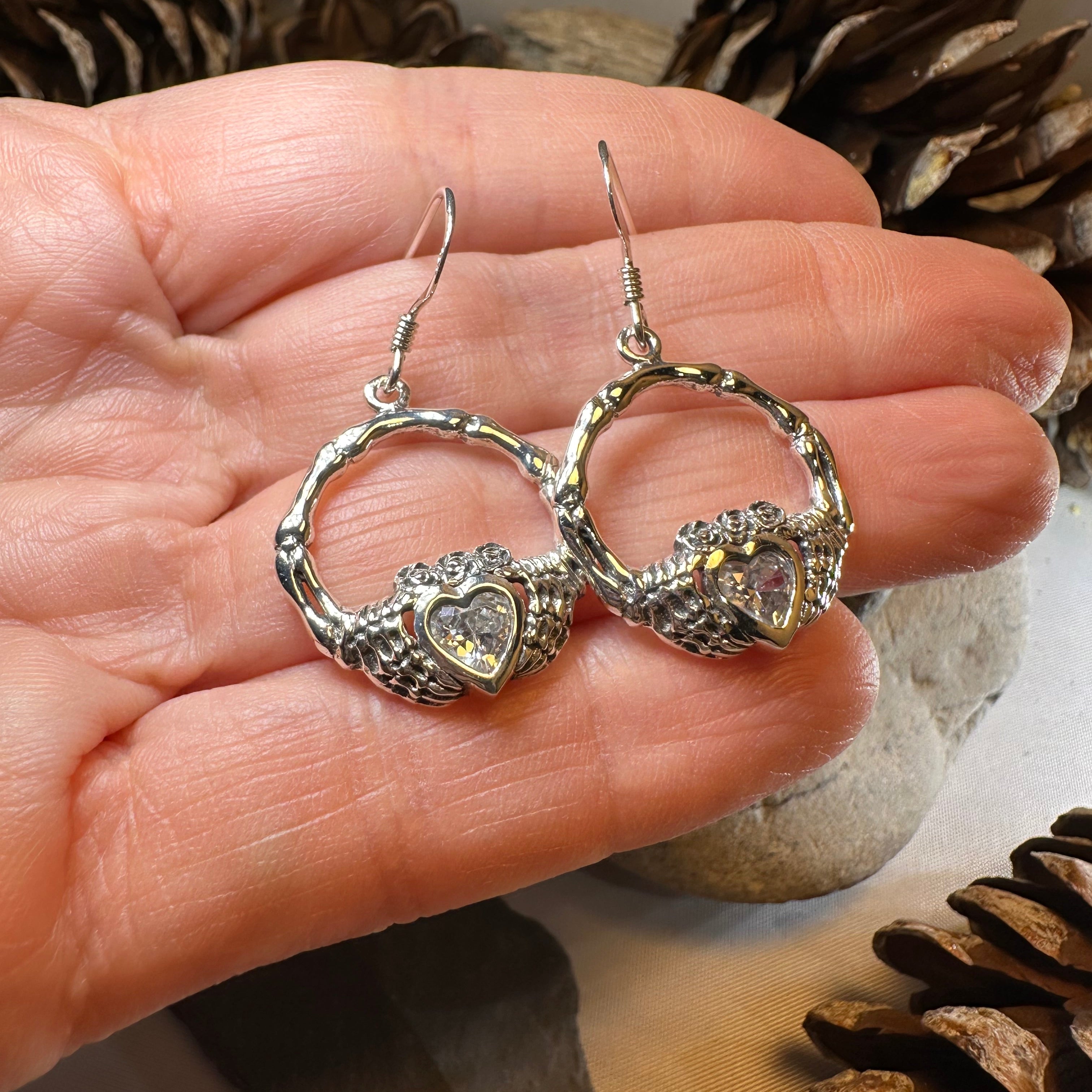 Claddagh Stud Earrings
