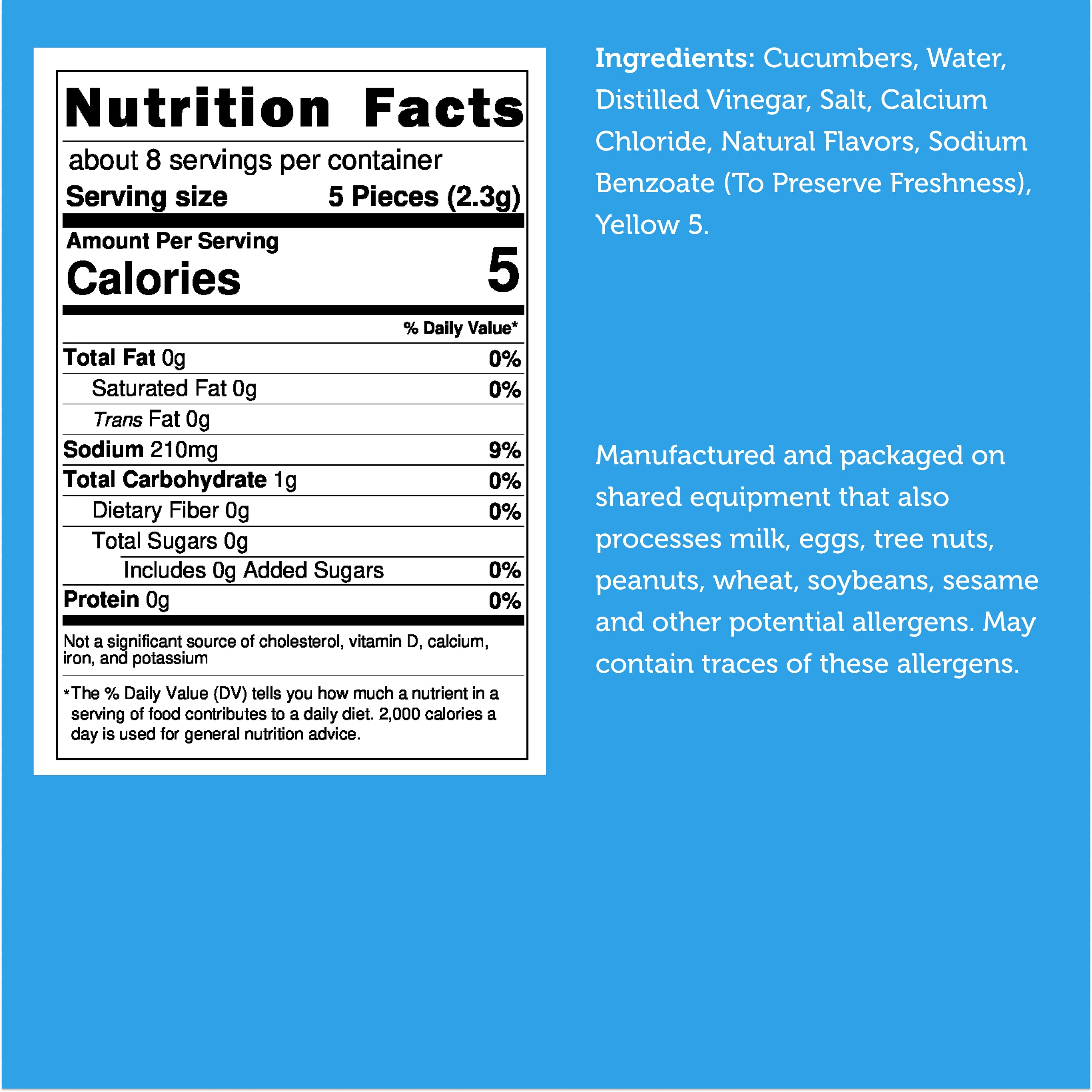 Freeze Dried Kosher Dill Pickle Jumbo Chips (Can be Salty)