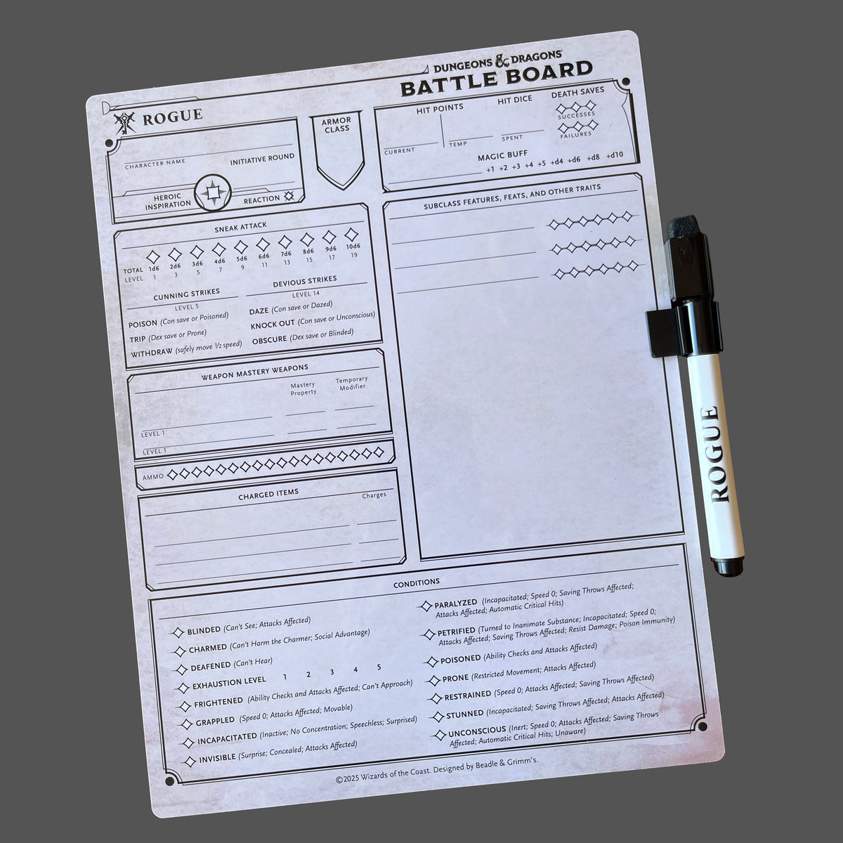 Beadle & Grimm's D&D Battle Board: Rogue
