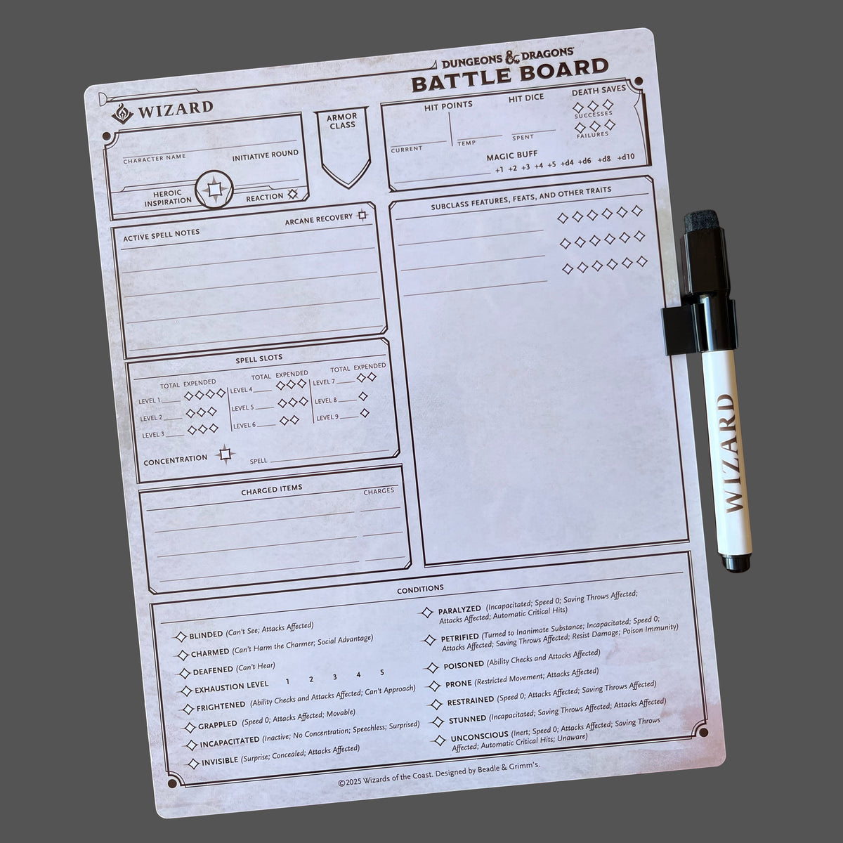 Beadle & Grimm's D&D Battle Board: Wizard