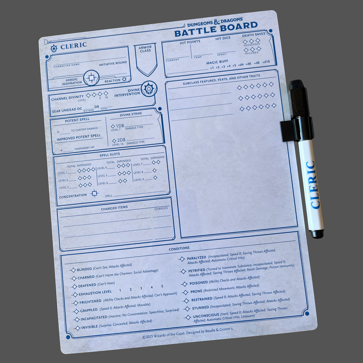 Beadle & Grimm's D&D Battle Board: Cleric