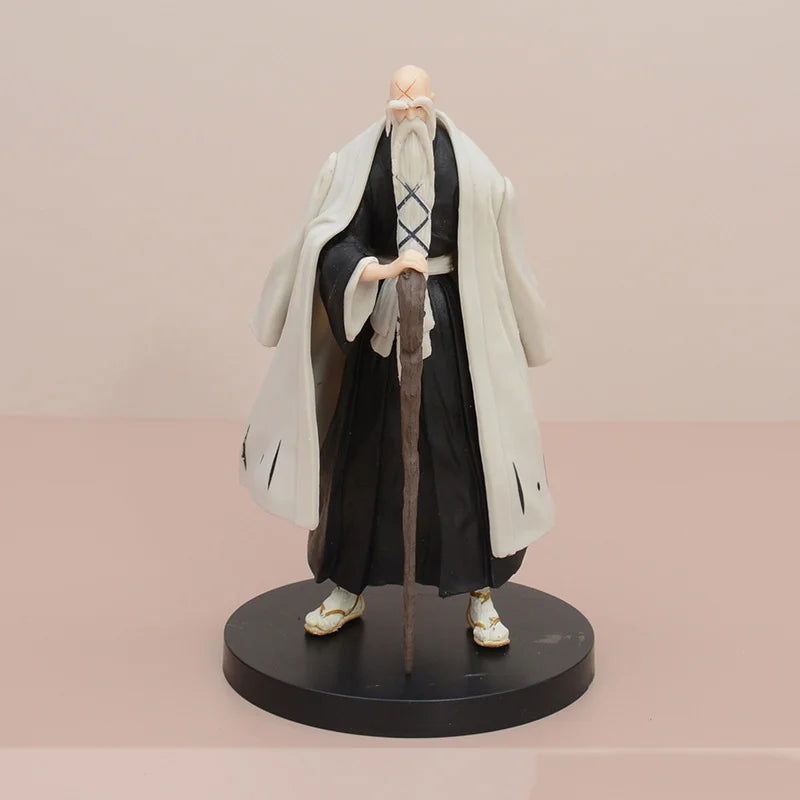 BLEACH Kuchiki Rukia Byakuya Yamamoto Genryuusai Shigekuni PVC Action Figure, Anime Figurines Standing Position Statues 16 CM