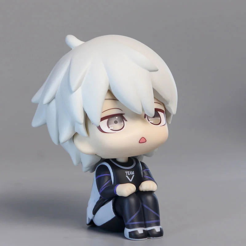 BLUE LOCK Cute Mini Figurines, Isagi Yoichi Chigiri Hyoma Nagi Seishiro Action Figures, Kawaii PVC Toys for Collector 10cm
