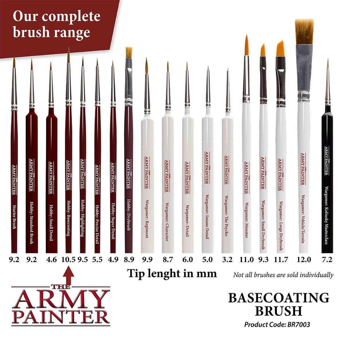 Army Painter Tools: Hobby Brush - Basecoating - 