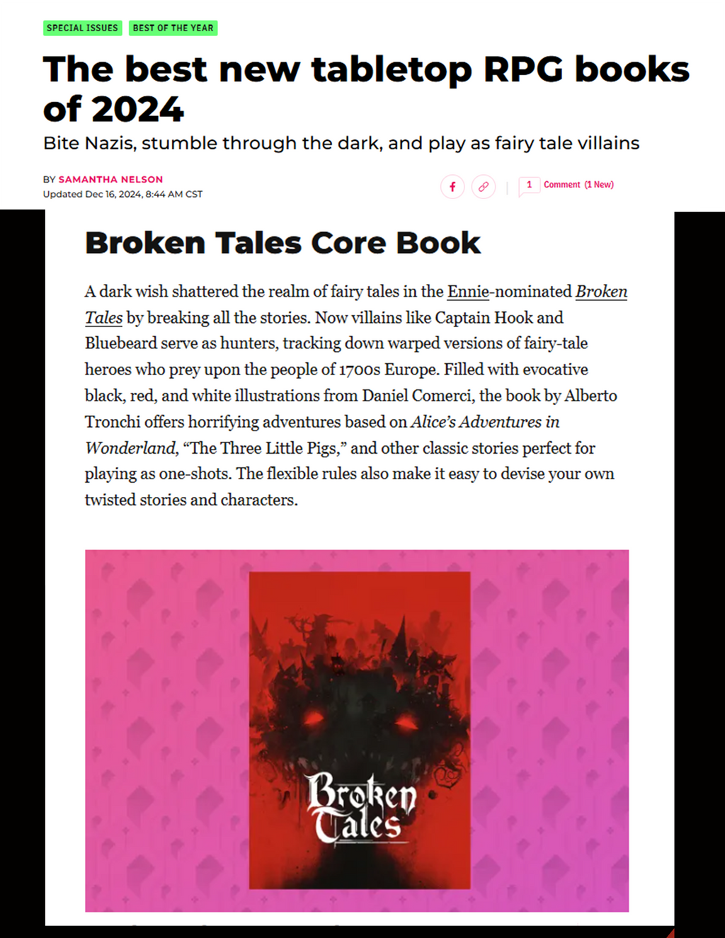 Broken Tales RPG Hardcover