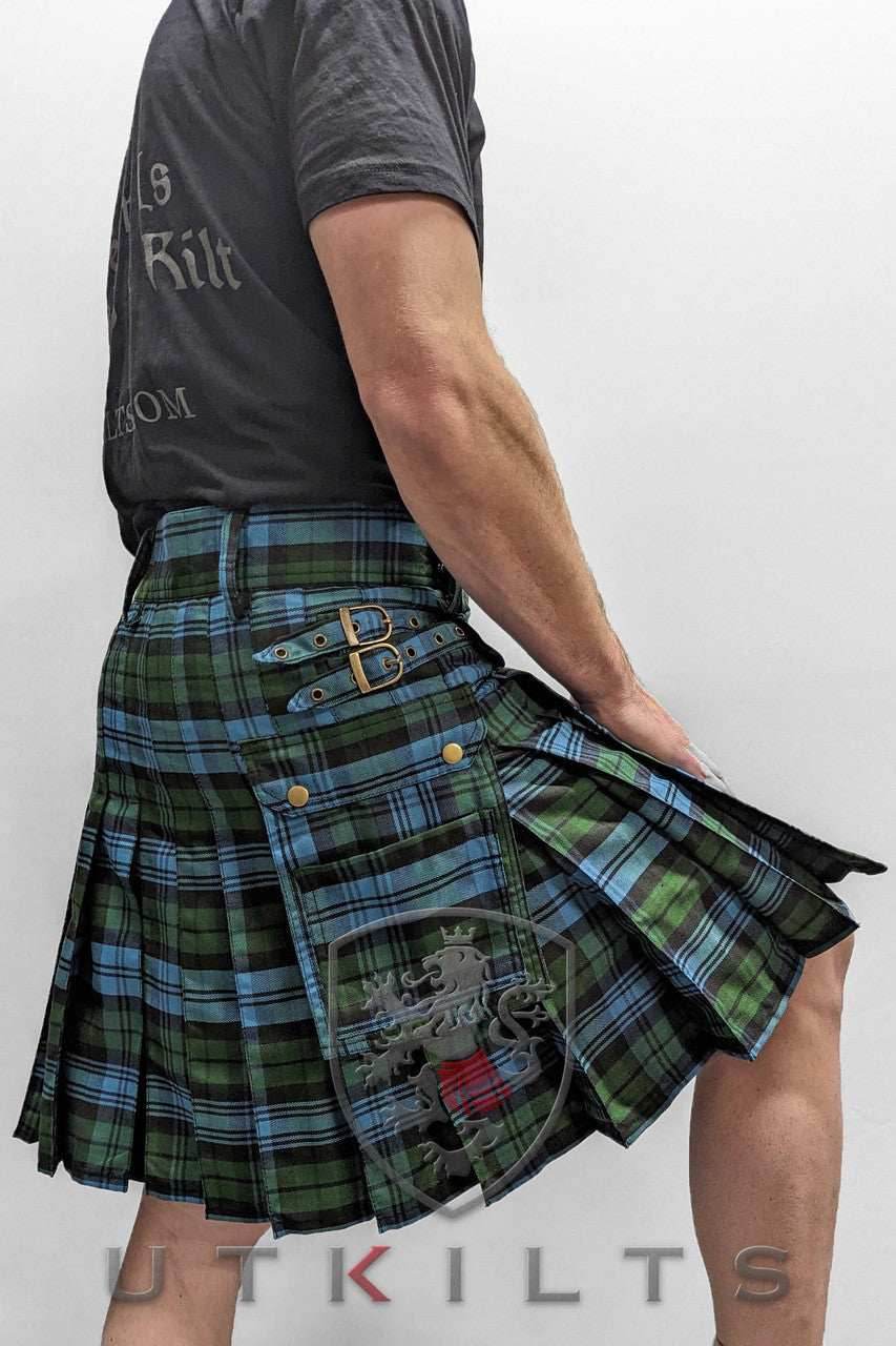 Standard Black Watch Ancient Tartan Utility Kilt - 30 / 22