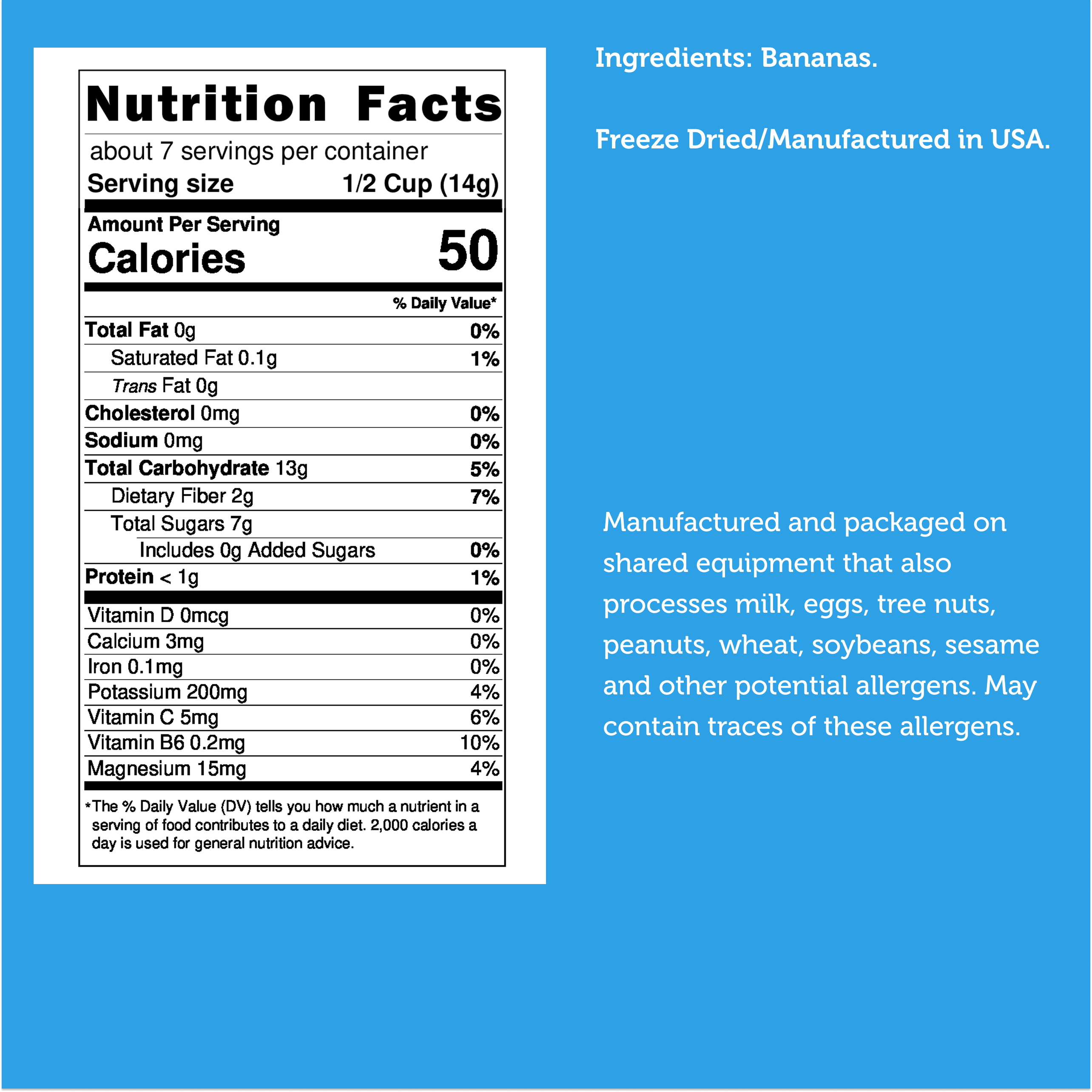 Freeze Dried Banana Chips