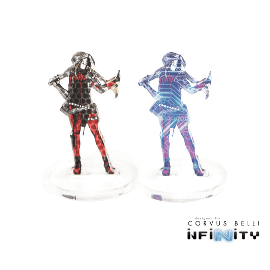 Infinity 3D Markers: Corregidor Bandit, Female (25mm Camo -3, Cybermask) - Camo -3 / A