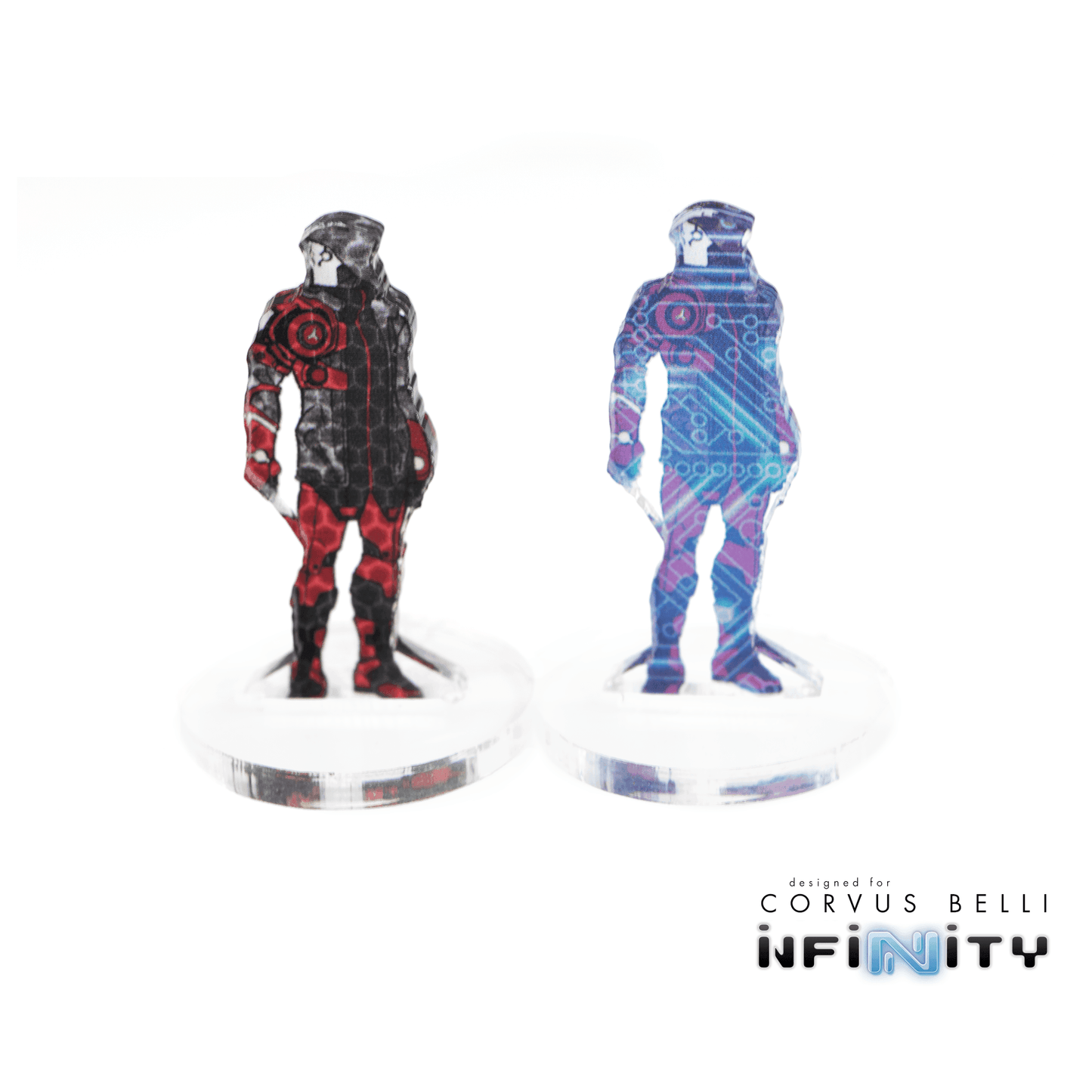 Infinity 3D Markers - Corregidor Bandit (Male 2x 25mm Camo -3 & Cybermask)