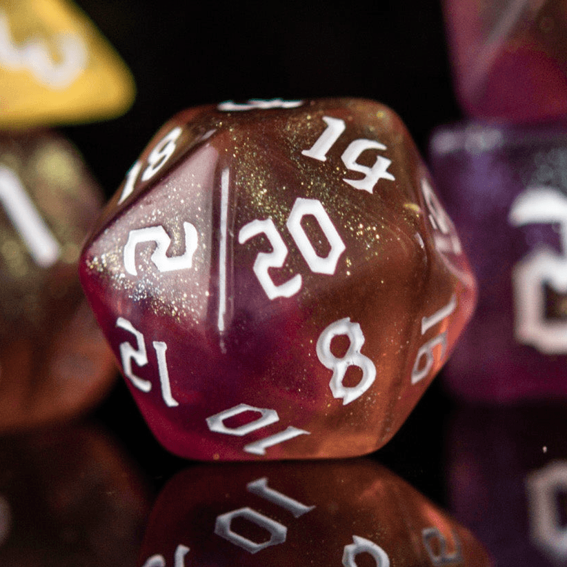 Barbarian Class Acrylic Dice Set - 