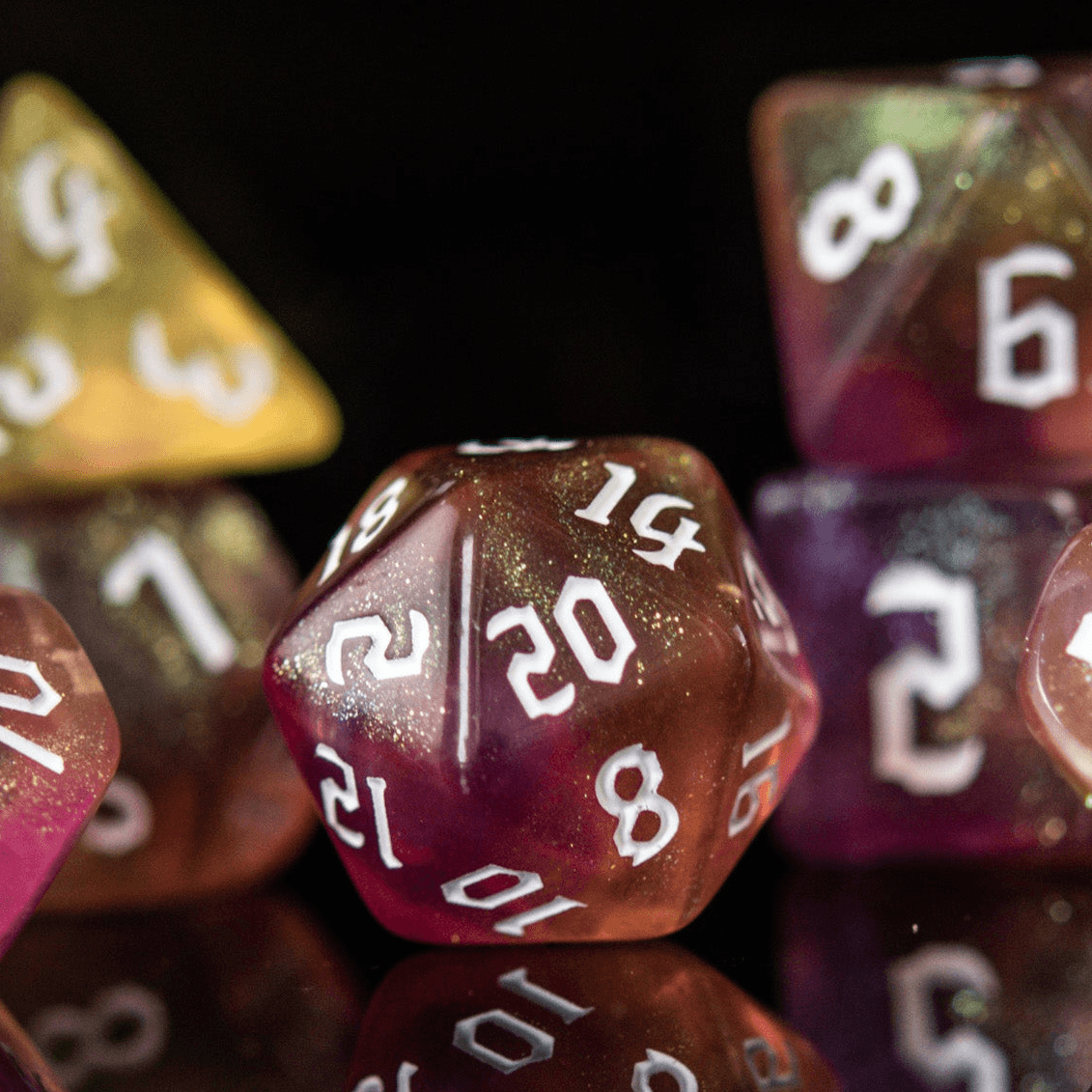 Barbarian Class Acrylic Dice Set - 