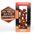 D&D Adventure Dice Set - Barbarian Edition | Orange 15pc Collection - 