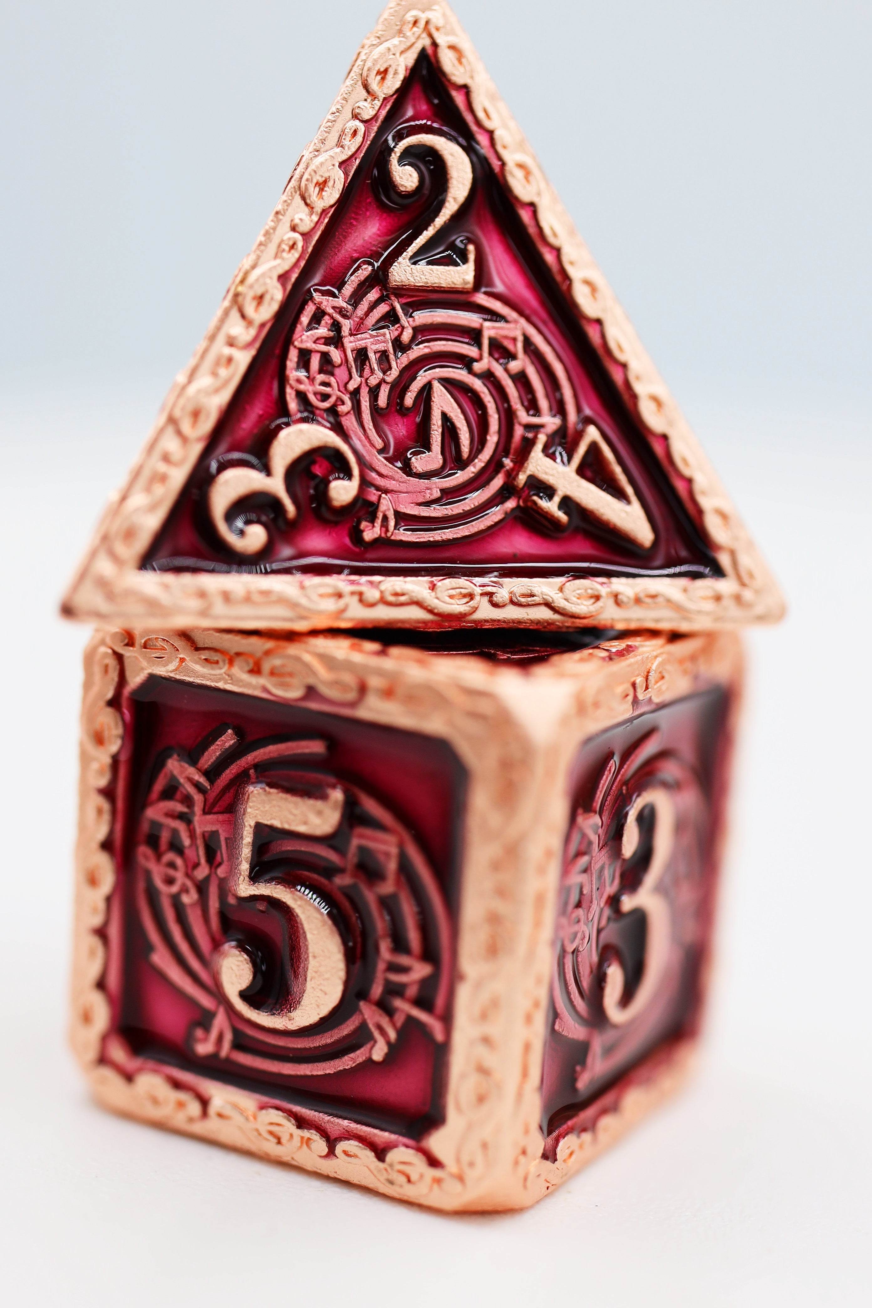 Bardic Song: Allegro - Metal RPG Dice Set - 