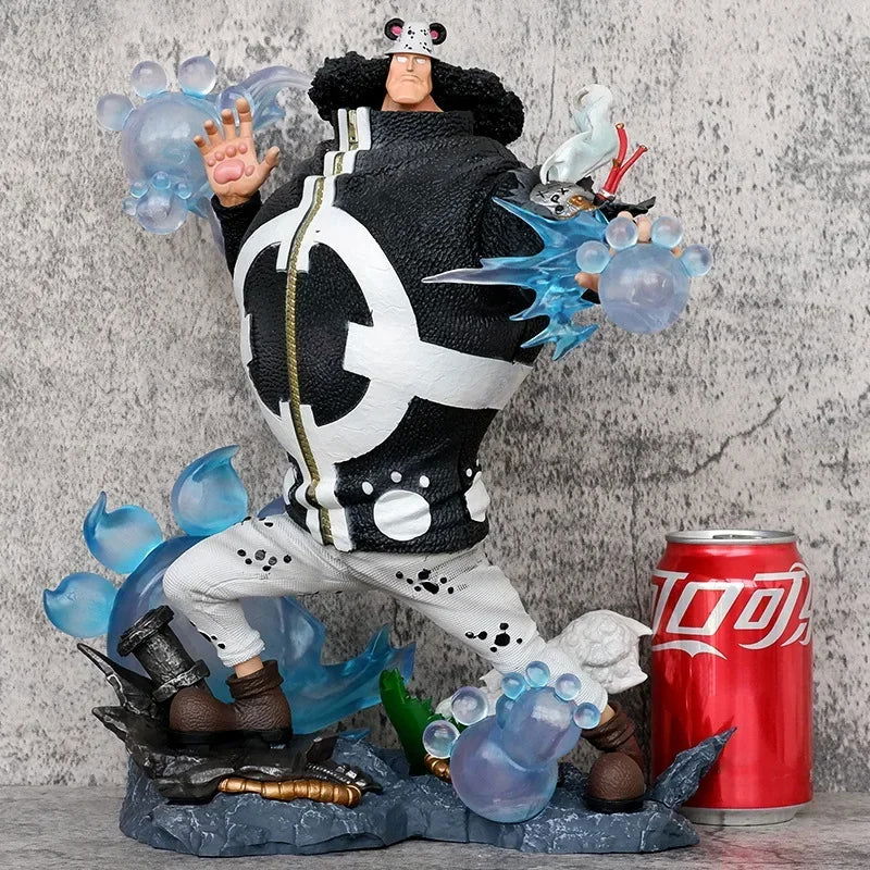 Bartholemew Kuma LED Anime Figure, One Piece Ursus Shock Action Figurines Statue Collection 32cm