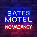 Bates Motel No Vacancy Neon Signs