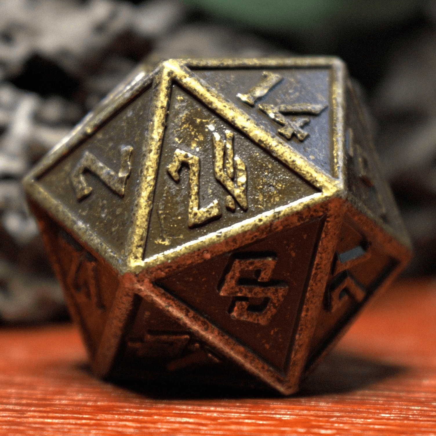 Battle-Worn Gold Metal 35mm D20 - 