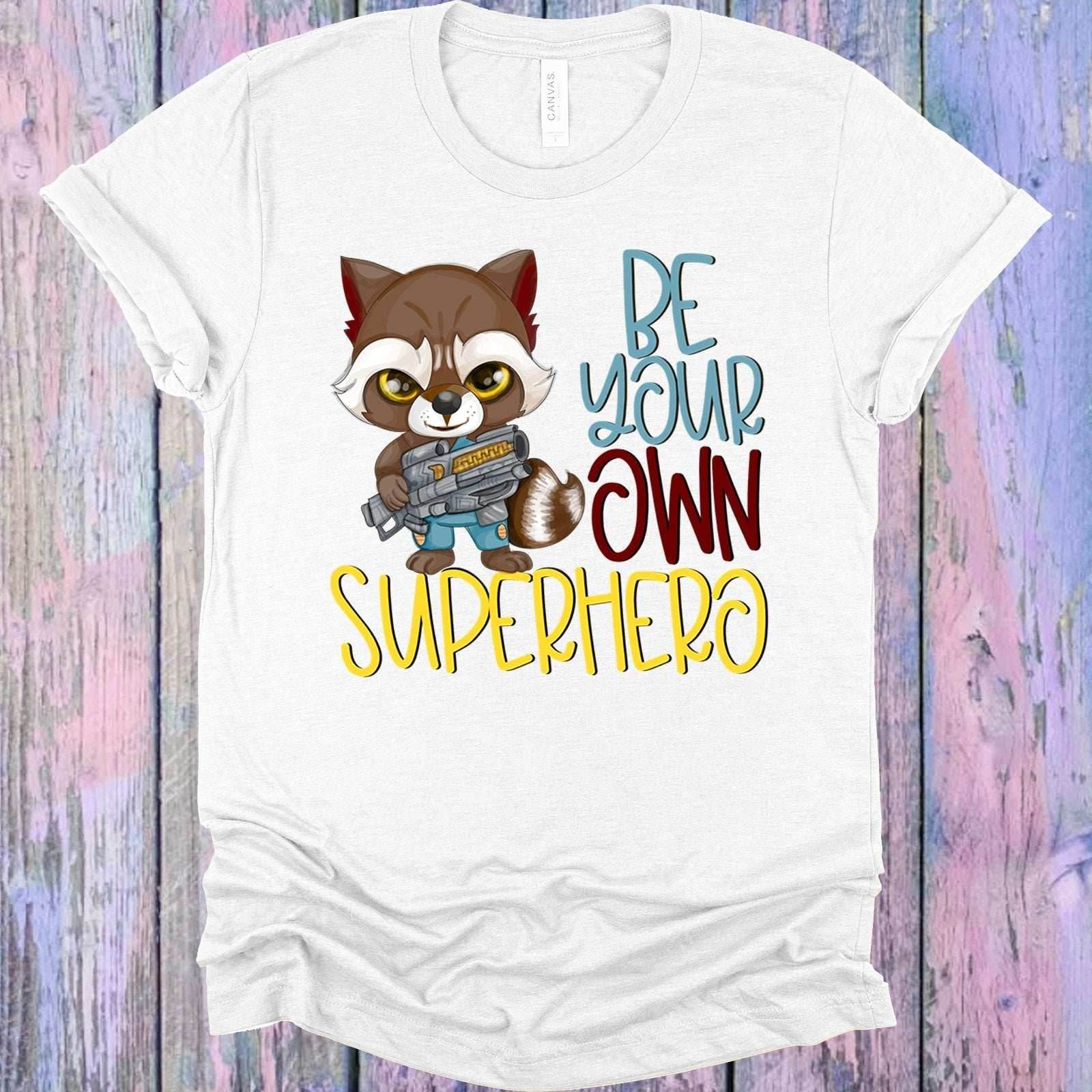 Be Your Own Superhero Rocket Graphic Tee - S