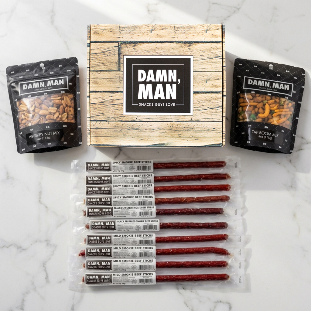 Nuts & Beef Box – High-Protein Snack Gift | Gourmet Beef Sticks & Nut Mixes