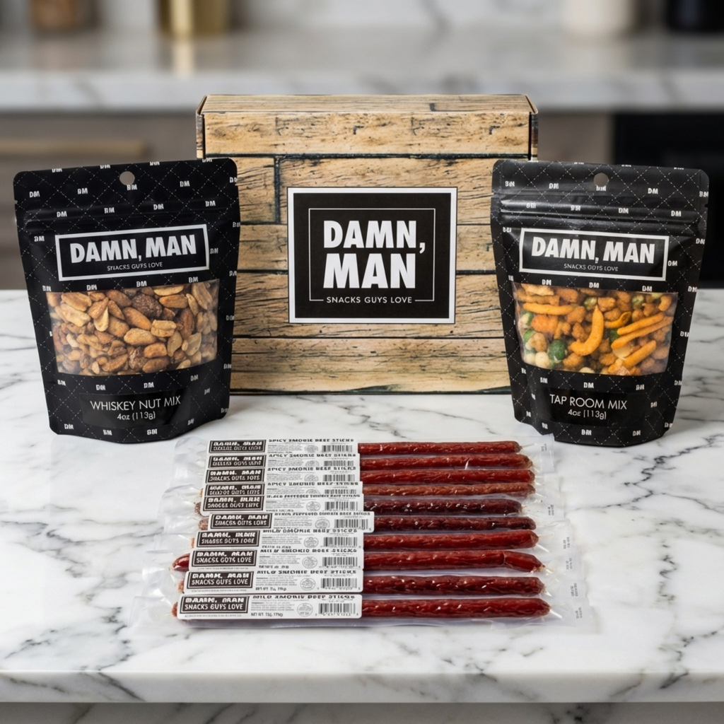 Nuts & Beef Box – High-Protein Snack Gift | Gourmet Beef Sticks & Nut Mixes