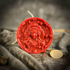 Beeswax Virgo Maiden Zodiac Spell Candle - Red (Passion)