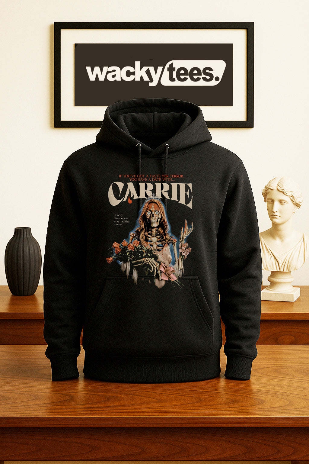 Carrie Taste for Terror Date With Horror Prom Queen Halloween Graphic Tee Shirt
