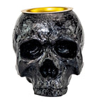 Black Skull Candle Holder