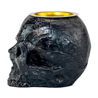 Black Skull Candle Holder