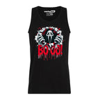 Halloween Horror Booo Ghostface 1 Distressed Graphic Tee Shirt