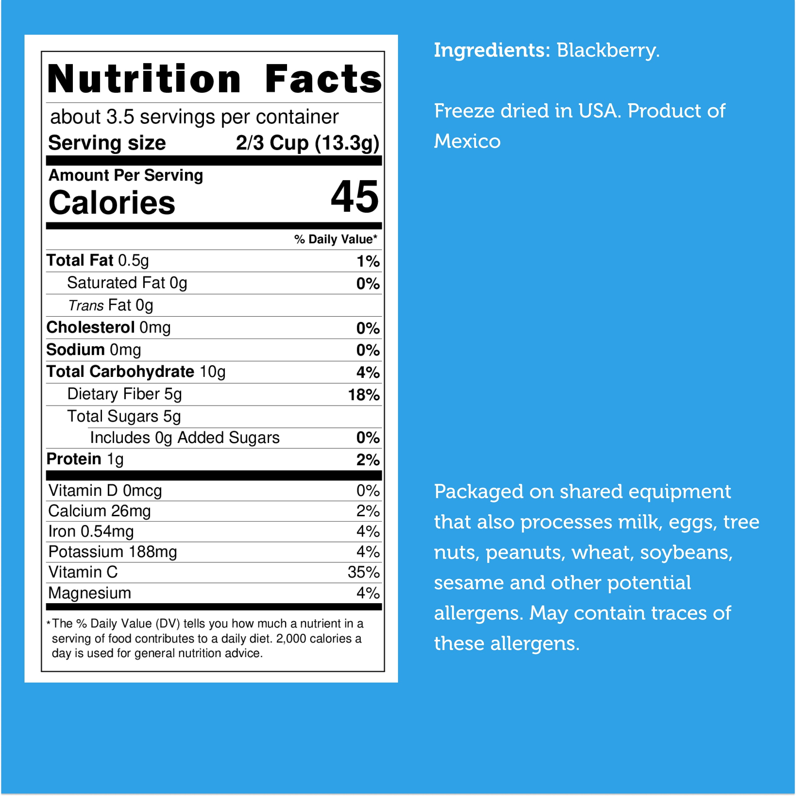 Freeze Dried Blackberry