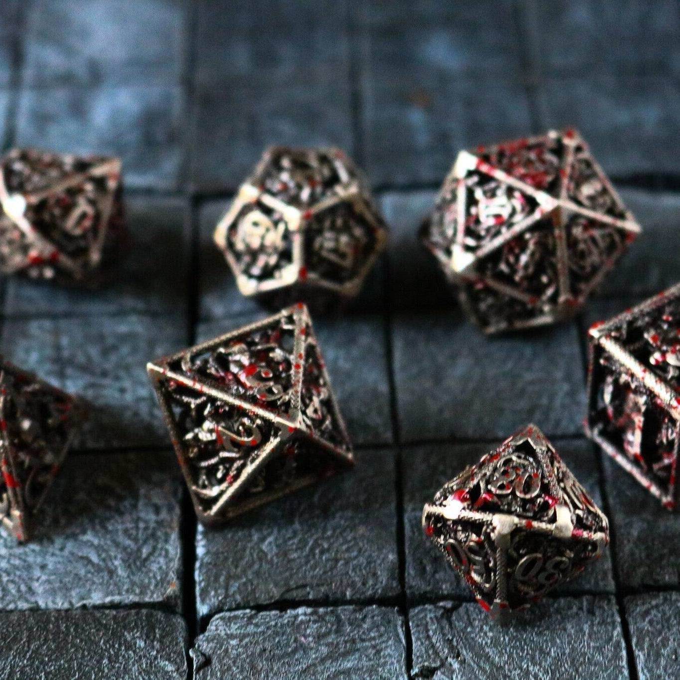 Bloody Medusa Hollow Metal DND Dice Set - Only 1 D20