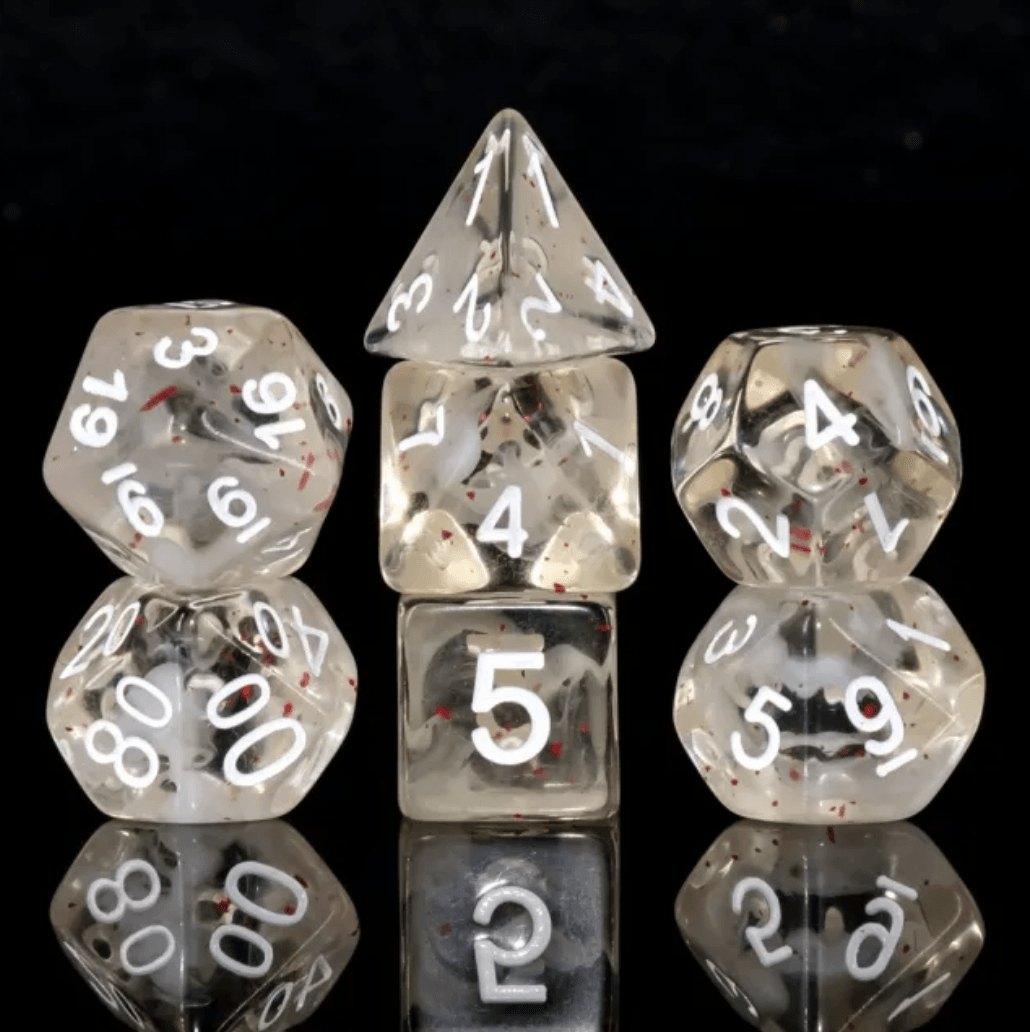 Blossom Snowfall Dice RPG Dice Set - 