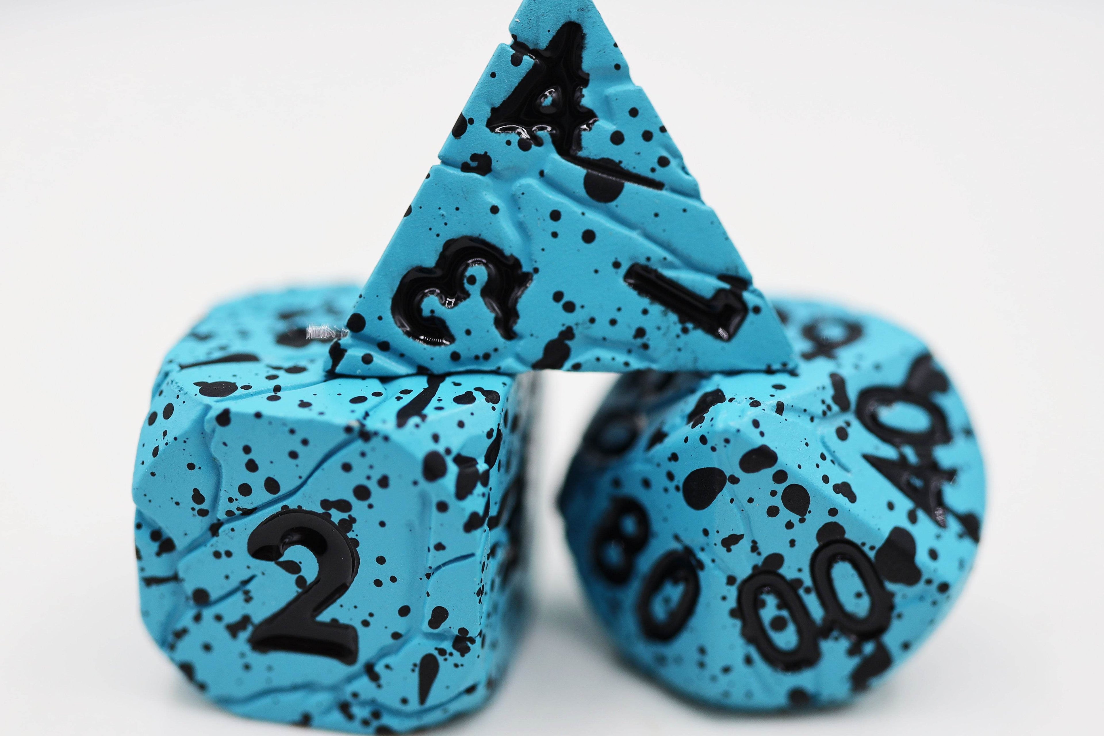 Blue Quarry - Metal RPG Dice Set - 