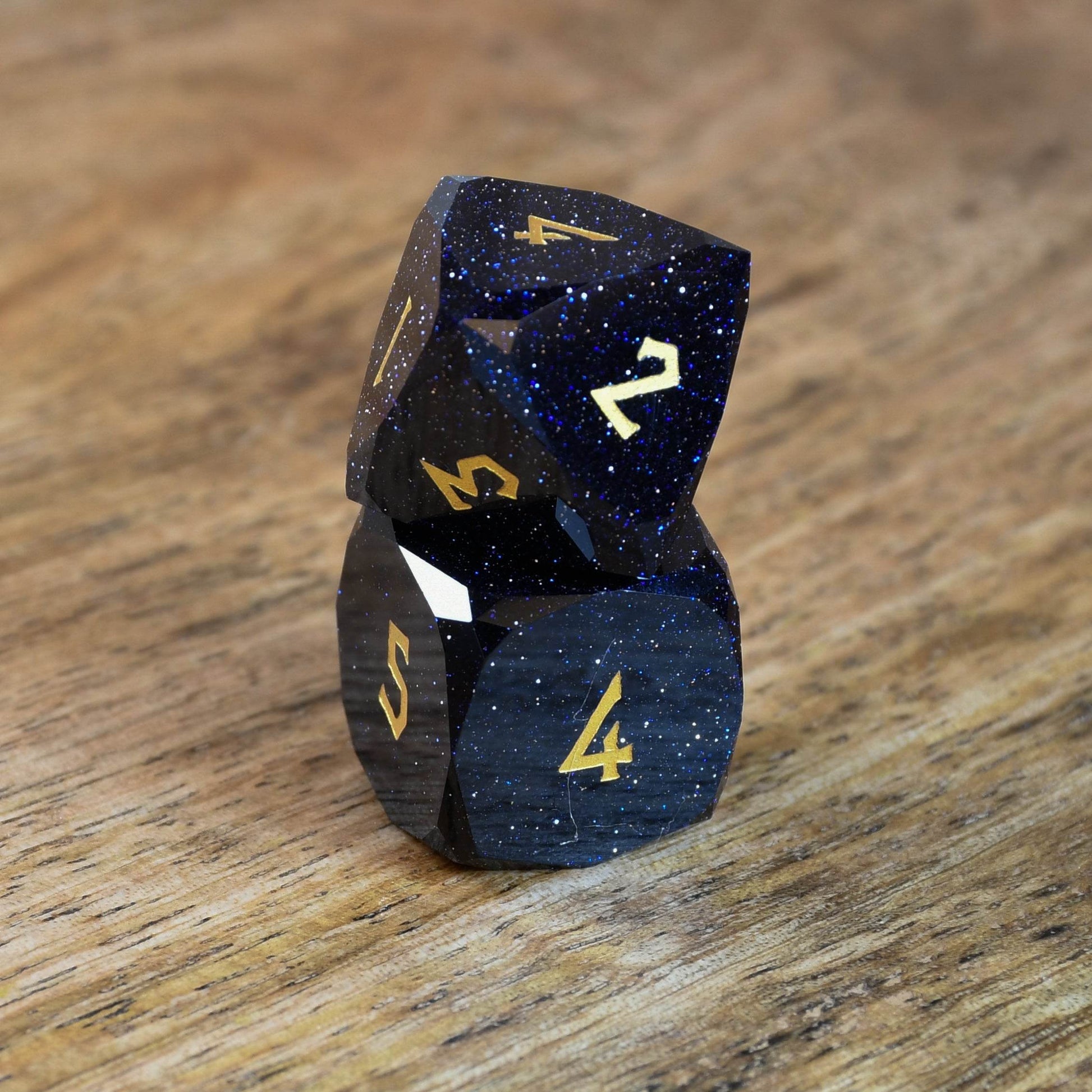 Blue Sandstone Multifaceted Stone Dice Set 'PRE-ORDER | SPRING EVENT DEAL' - 