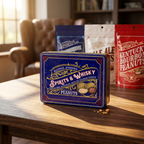 Spirits & Whisky Peanuts Men's Gift Tin – 3 Gourmet Flavors | Moonshine, Pale Ale & Bourbon Peanuts