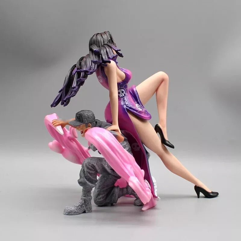 Boa Hancock One Piece Figurines, Empress Sitting on Marine Anime Figures 8 in