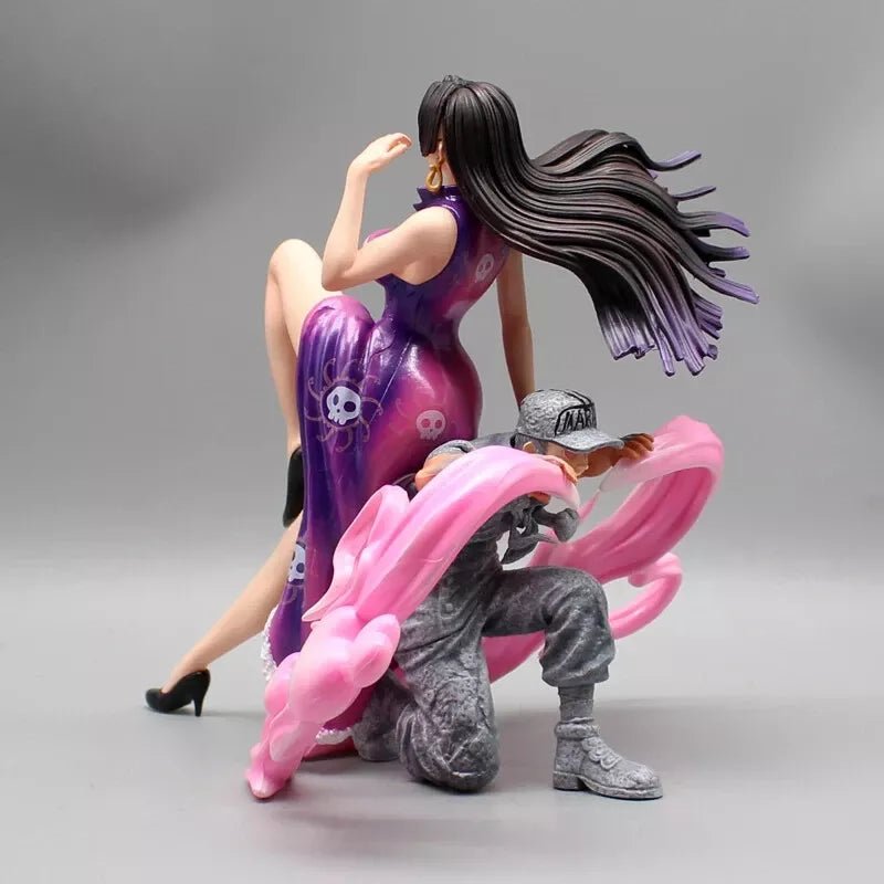 Boa Hancock One Piece Figurines, Empress Sitting on Marine Anime Figures 8 in