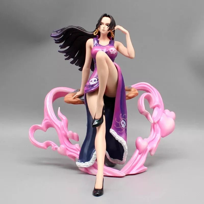 Boa Hancock One Piece Figurines, Empress Sitting on Marine Anime Figures 8 in