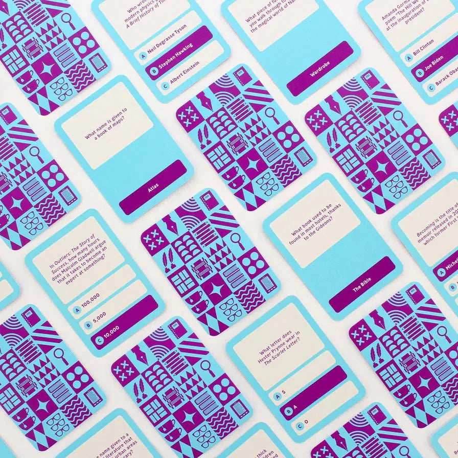 Book Lover Trivia Card Game Ginger Fox - 