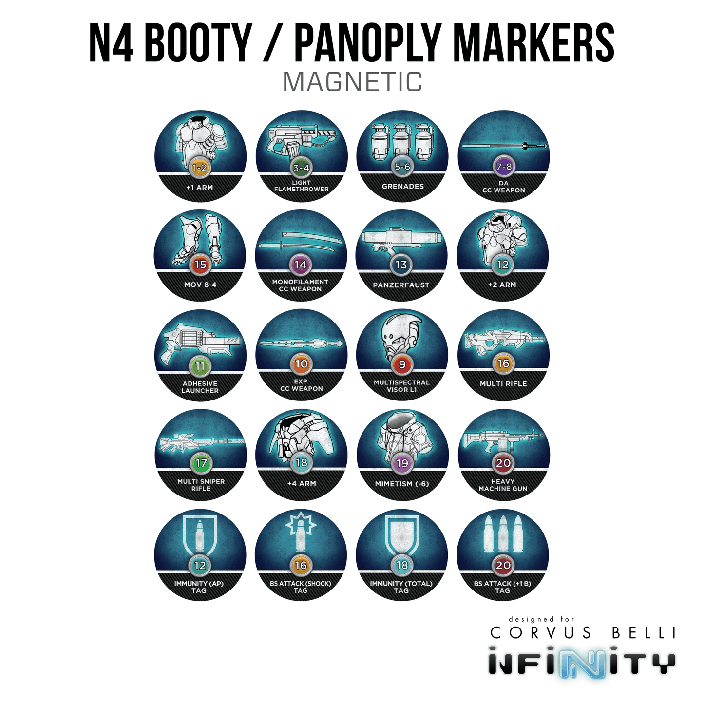 Booty / Panoply Markers - Magnetic / Included / English